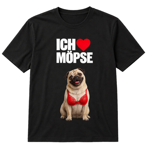 Ich liebe Möpse T-Shirt