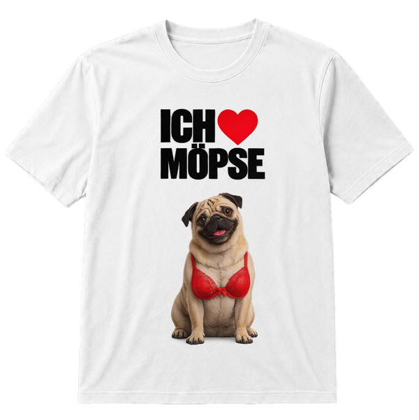 Ich liebe Möpse T-Shirt